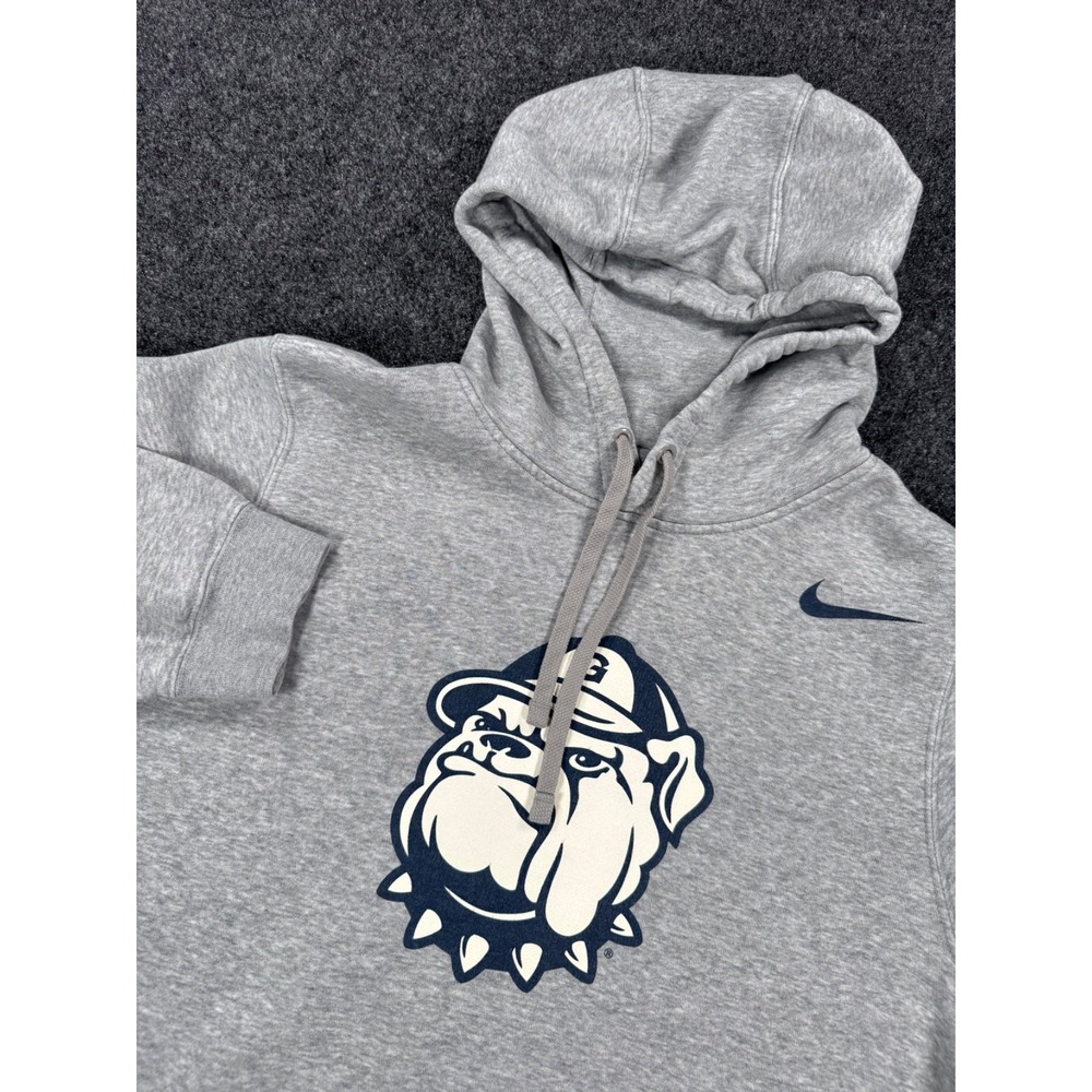 Nike Georgetown Hoyas Hoodie Gray Size M Bulldog Logo College Sweatshirt